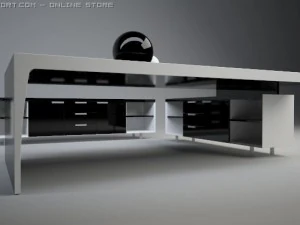 designer office desk 3D Model