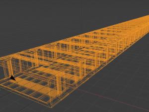 infinite science fiction tunnel interior 3D Modell