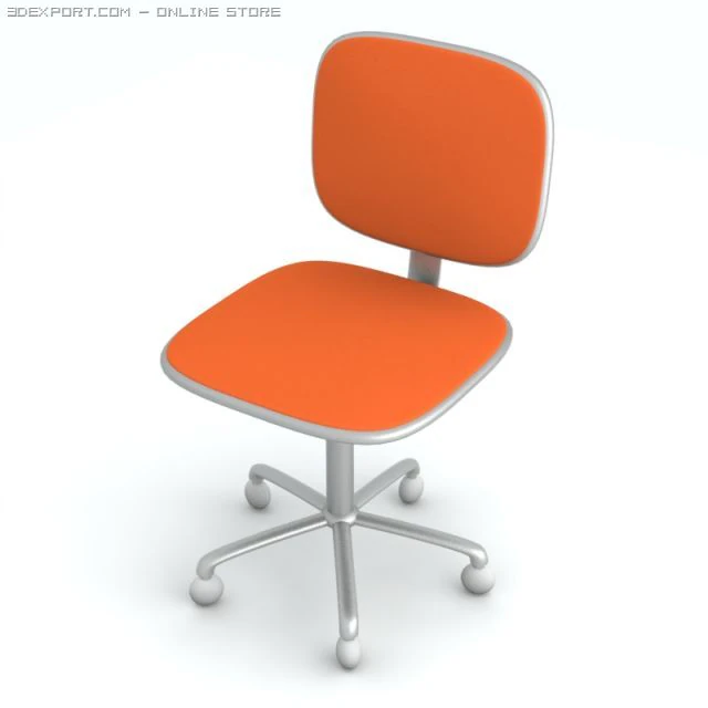 office chair 3D Model .c4d .max .obj .3ds .fbx .stl .blend 