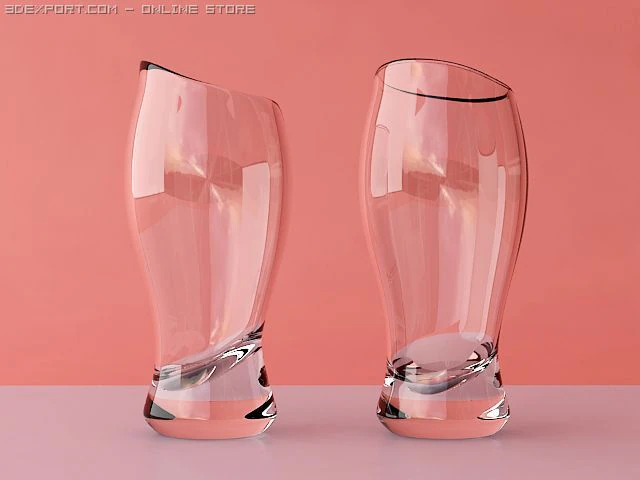 beer glass 3D Model .c4d .max .obj .3ds .fbx .stl .blend 