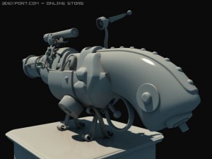 steamgun 3D Model