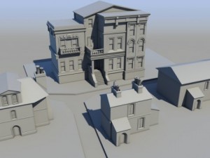 old style house collection Modèle 3D