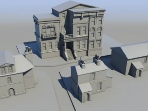 old style house collection 3D Model