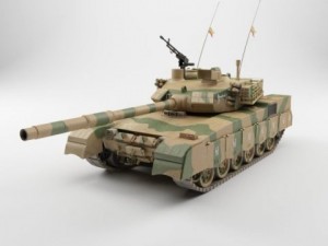tank panzer al khalid 3D Model