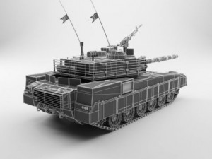 tank panzer al khalid Modelo 3D