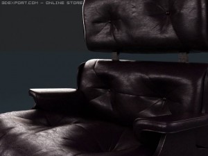 luxury leather arm chair Modelo 3D