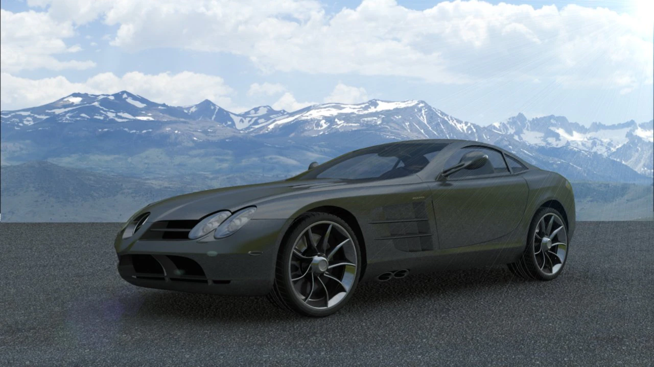 mercedes benz slr mclaren at unbelievable price 3D Model .c4d .max .obj .3ds .fbx .stl .blend
