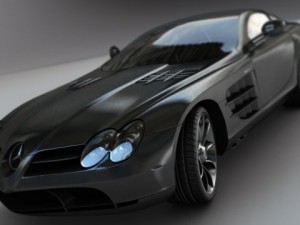 mercedes benz slr mclaren at unbelievable price 3D Model