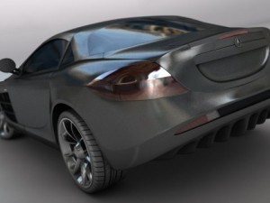 mercedes benz slr mclaren at unbelievable price 3D Model