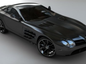 mercedes benz slr mclaren at unbelievable price 3D Model