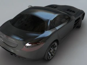 mercedes benz slr mclaren at unbelievable price 3D Model
