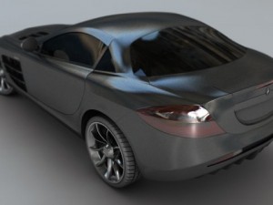 mercedes benz slr mclaren at unbelievable price 3D Model