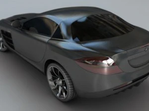 mercedes benz slr mclaren at unbelievable price 3D Model