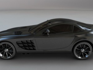 mercedes benz slr mclaren at unbelievable price 3D Model