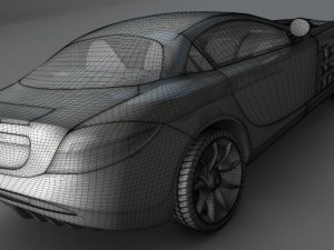 mercedes benz slr mclaren at unbelievable price 3D Model