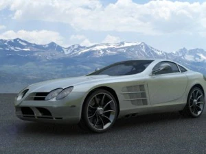 mercedes benz slr mclaren at unbelievable price 3D Model
