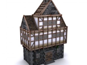 tudor manor Modèle 3D