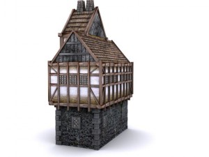 tudor manor Modèle 3D