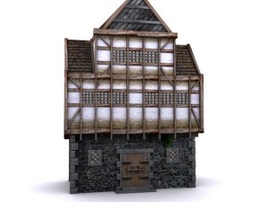 tudor manor Modèle 3D