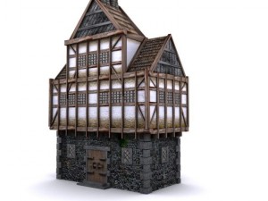 tudor manor Modèle 3D