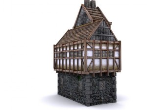 tudor manor Modèle 3D