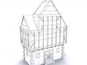 tudor manor Modèle 3D