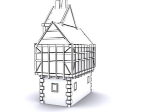 tudor manor Modèle 3D