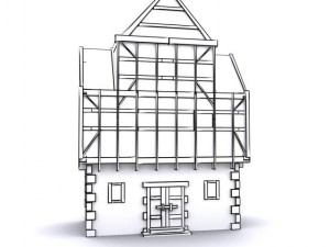 tudor manor Modèle 3D