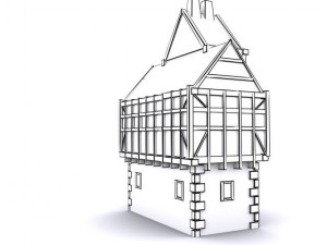 tudor manor Modèle 3D