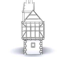 tudor manor Modèle 3D