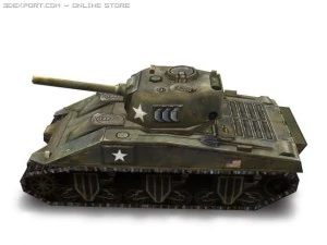 ww2 m4a3 tank 3D Model