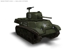 ww2 m3a3 tank 3D Model