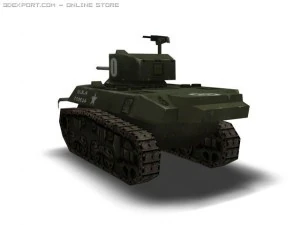 ww2 m3a3 tank 3D Model