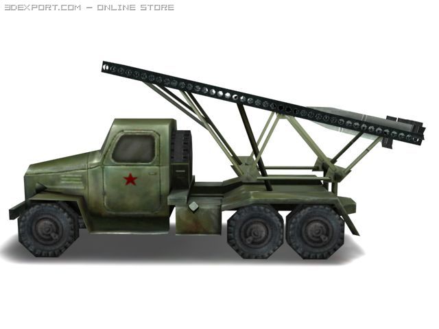 ww2 bm13 missle truck 3D Model .c4d .max .obj .3ds .fbx .stl .blend 