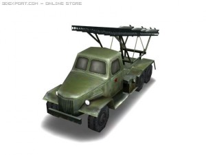 ww2 bm13 missle truck 3D Model