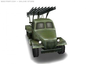 ww2 bm13 missle truck 3D Model
