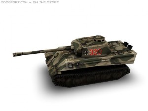 ww2 panzerv tank Model 3D