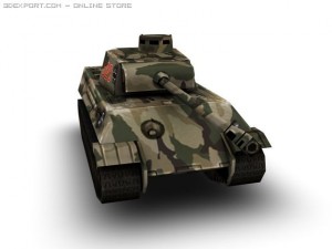 ww2 panzerv tank Model 3D