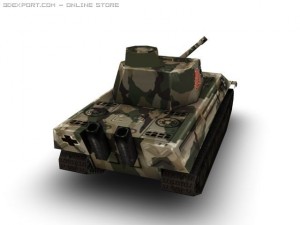 ww2 panzerv tank Model 3D