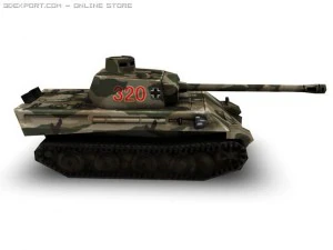 ww2 panzerv tank 3D Model