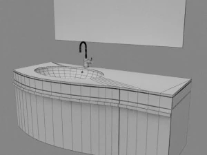 bathroom set 1 3D Model