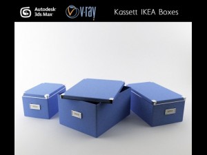 kassett ikea boxes 3D Model