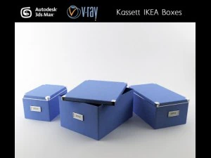 kassett ikea boxes 3D Model