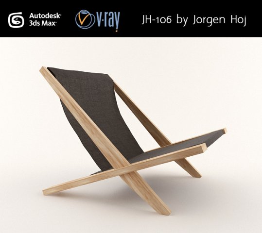 chair jh106 by jorgen hoj 3D-Modell .c4d .max .obj .3ds .fbx .stl .blend 