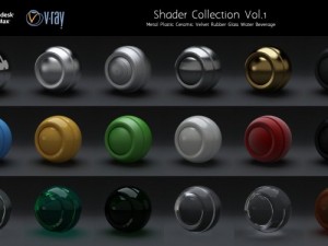 vray shaders collection 3D Модель
