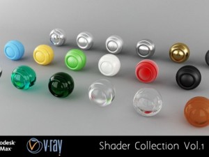 vray shaders collection 3D Model