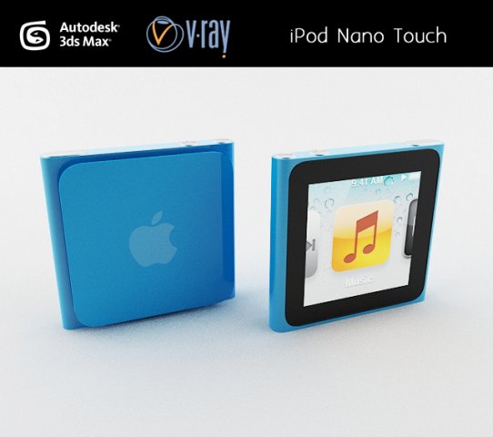 ipod nano touch 3D Модель .c4d .max .obj .3ds .fbx .stl .blend 