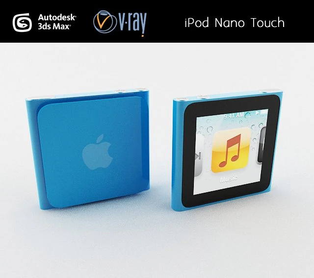ipod nano touch 3D Model .c4d .max .obj .3ds .fbx .stl .blend 