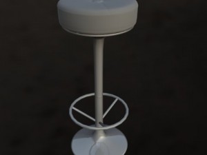 bar stool set 3D 모델