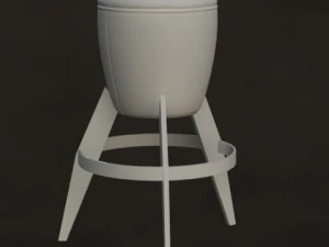 bar stool set 3D Model